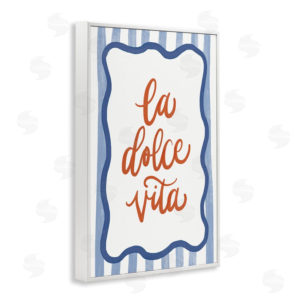 Amanda Houston Italian Kitchen Typography White Framed Giclee Wall Art Print