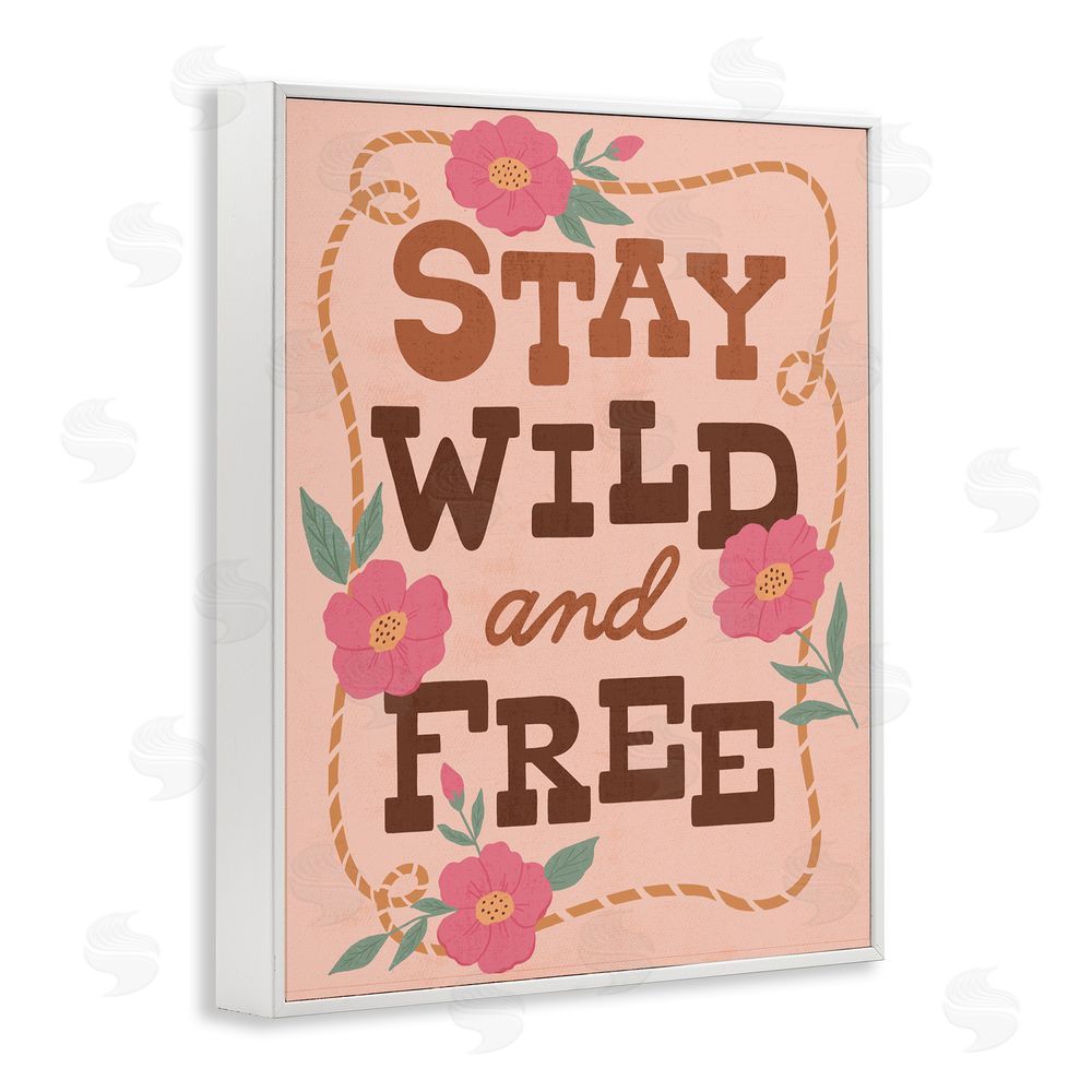 Nina Seven Wild & Free Boho Girl White Framed Giclee Wall Art Print