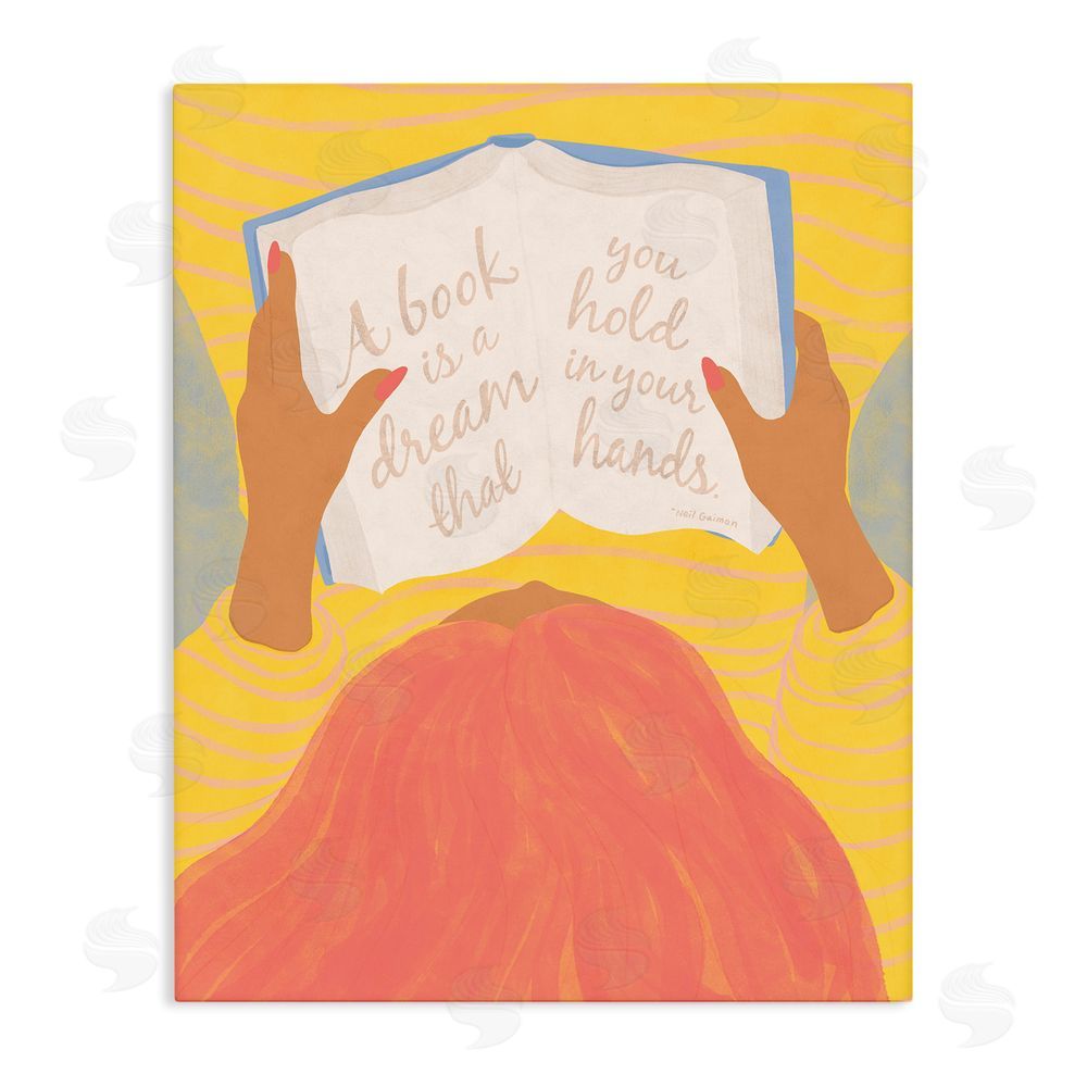 Kristina Hultkrantz A Book Is A Dream Stretched Canvas Wall Art Print