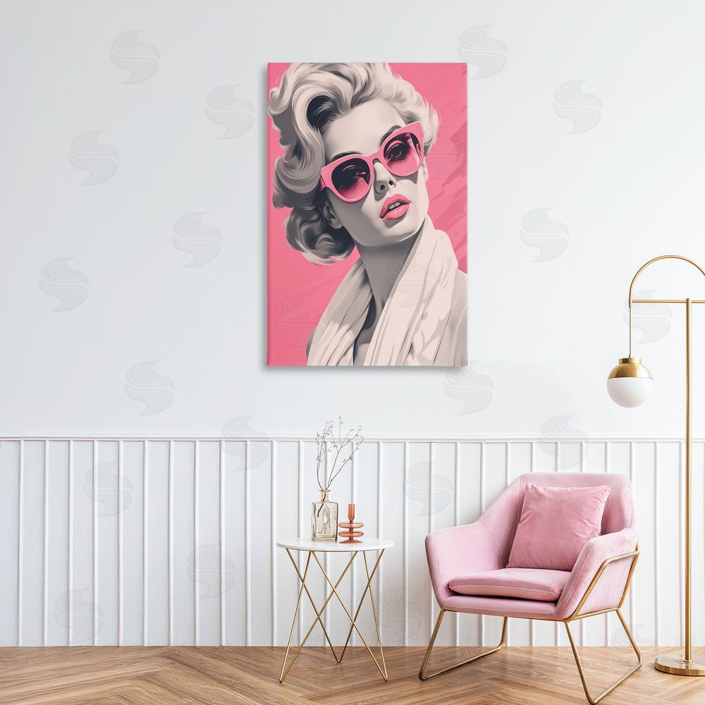Andrea Haase Retro Chic Glamour Stretched Canvas Wall Art Print in Room