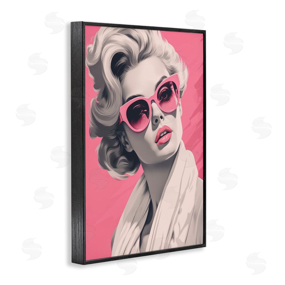 Andrea Haase Retro Chic Glamour Black Framed Giclee Wall Art Print