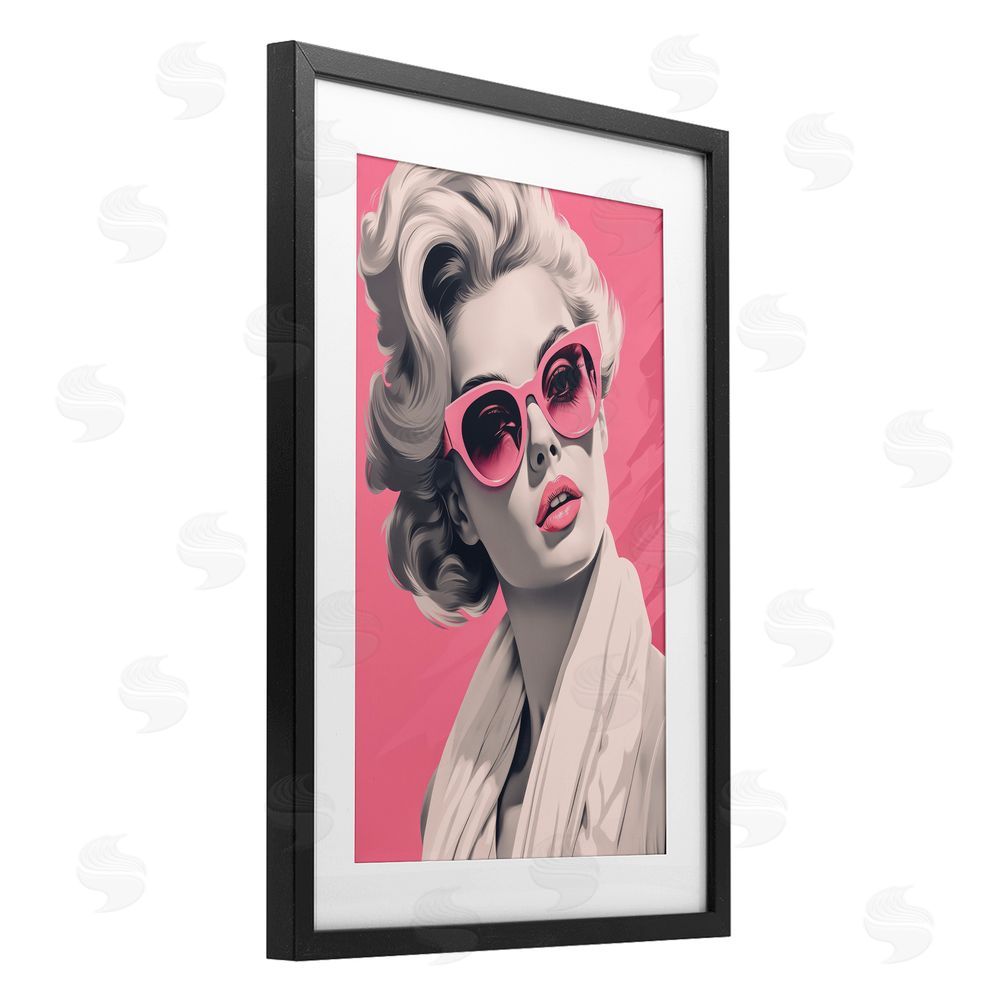 Andrea Haase Retro Chic Glamour Black Framed Print Under Glass Wall Art