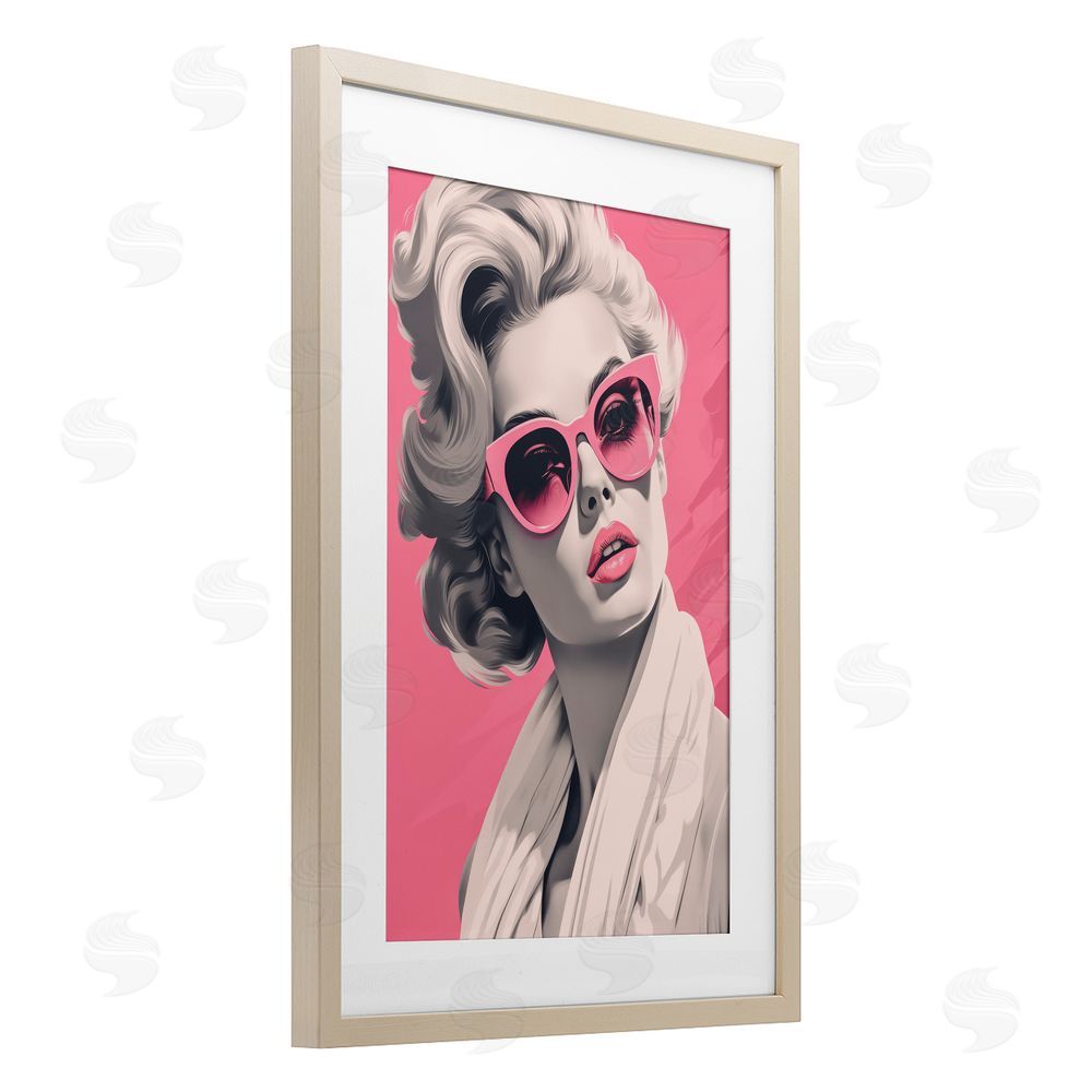 Andrea Haase Retro Chic Glamour Brown Framed Print Under Glass Wall Art