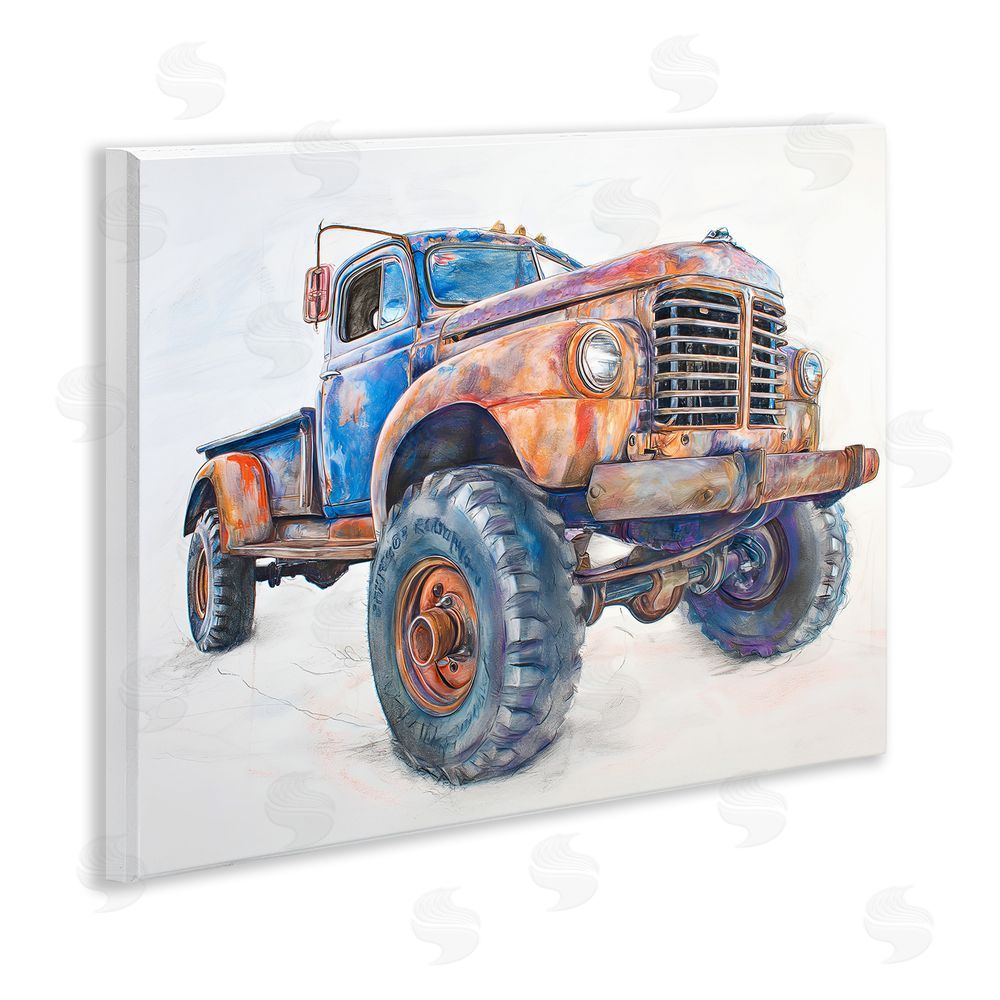 Steve Hunziker Old Rustic Truck Illustration Wall Plaque Art Print