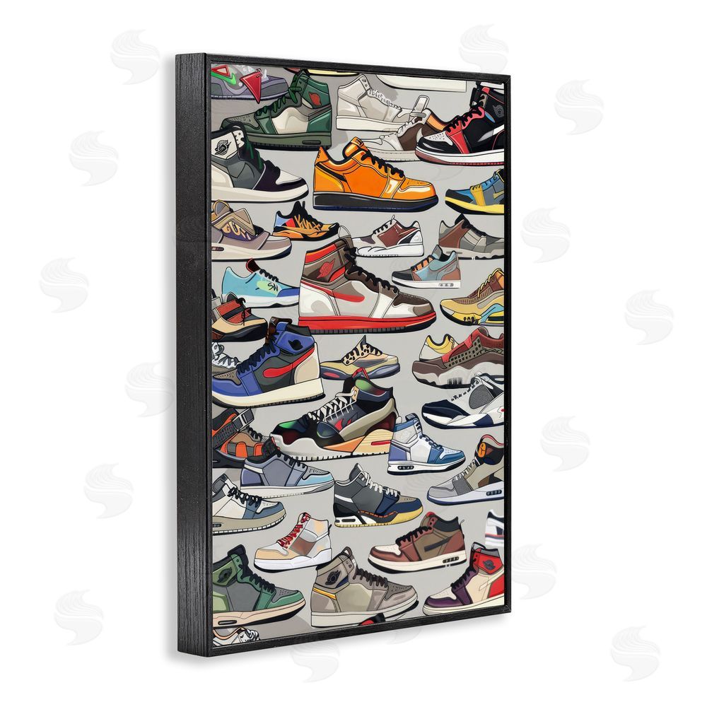 Ray Powers Shoe Time Urban Styles Black Framed Giclee Wall Art Print