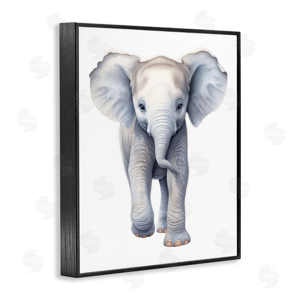 Ray Powers Big Budding Pachyderm Black Framed Giclee Wall Art Print