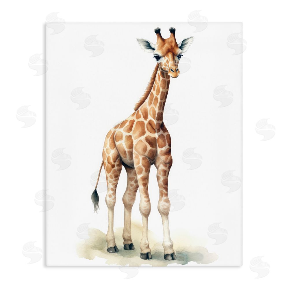 Ray Powers Eloise Long Legs Giraffe Stretched Canvas Wall Art