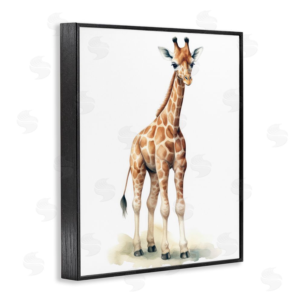 Ray Powers Eloise Long Legs Giraffe Blacked Framed Giclee Wall Art Print