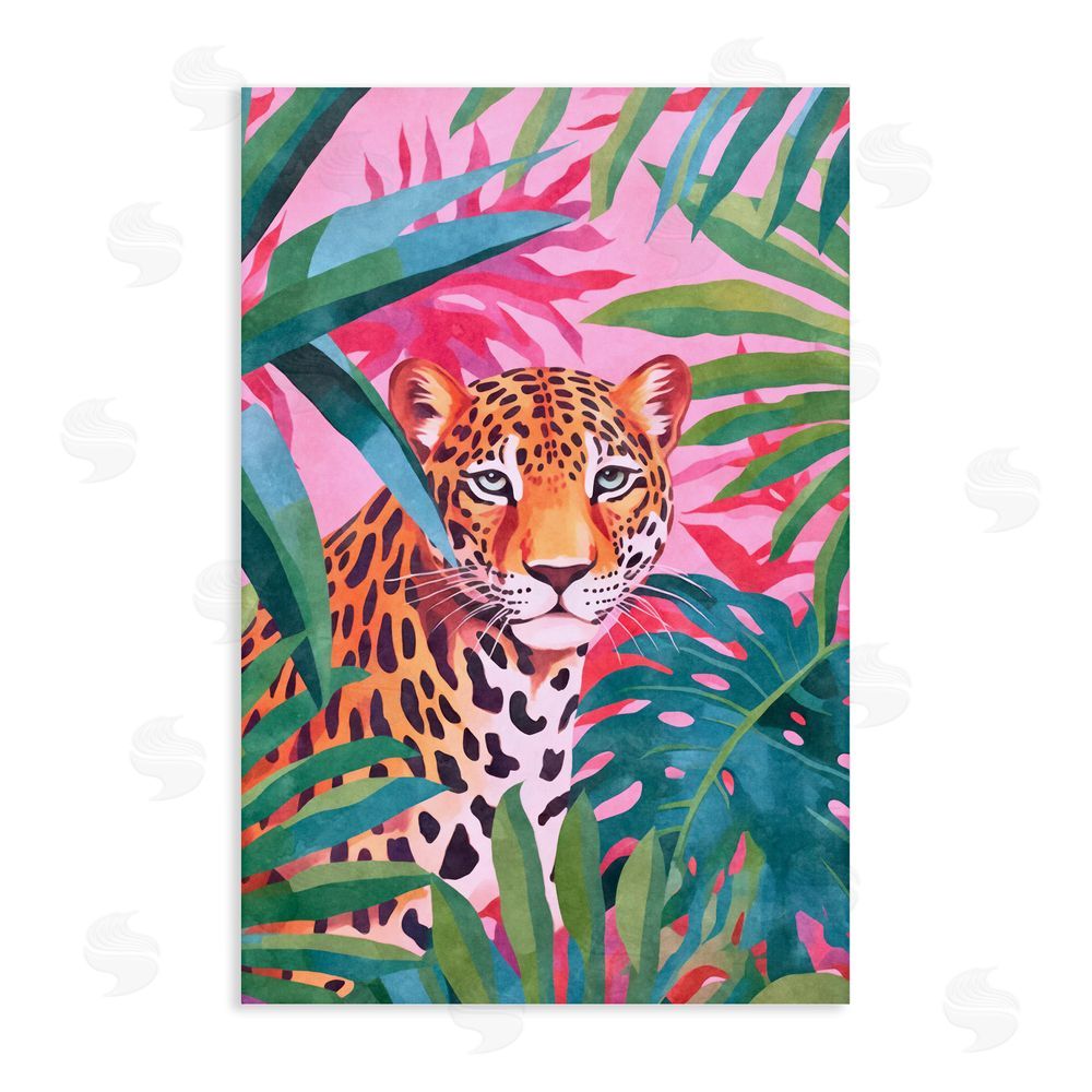 Andrea Haase Wild At Heart Leopard Stretched Canvas Wall Art Print