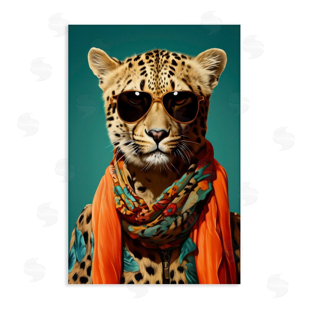 Andrea Haase Safari Glamour Leopard Stretched Canvas Wall Art Print
