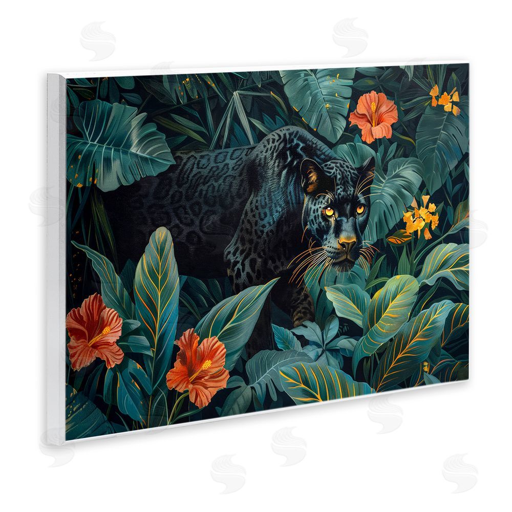 Ray Powers Panther's Exotic Paradise Wall Plaque Art Print