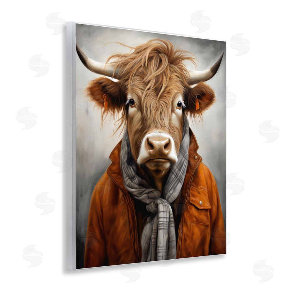 Ray Powers Buster Bull Horn Portrait Wall Plaque Art Print
