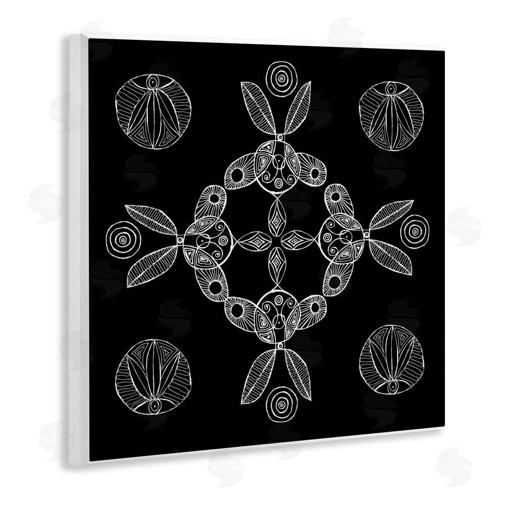 El Perkin Circular Symmetry Elementals Wall Plaque Art Print