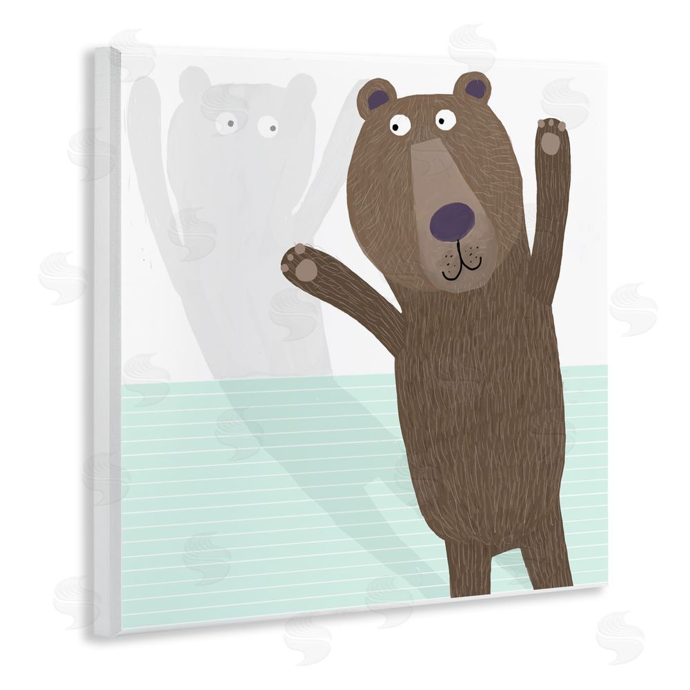 Carla Daly Whimsical Bear Shadow Wall Plaque Art Print