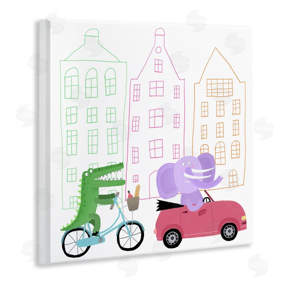 Carla Daly Amsterdam Buildings & Animals Wall Plaque Art Print