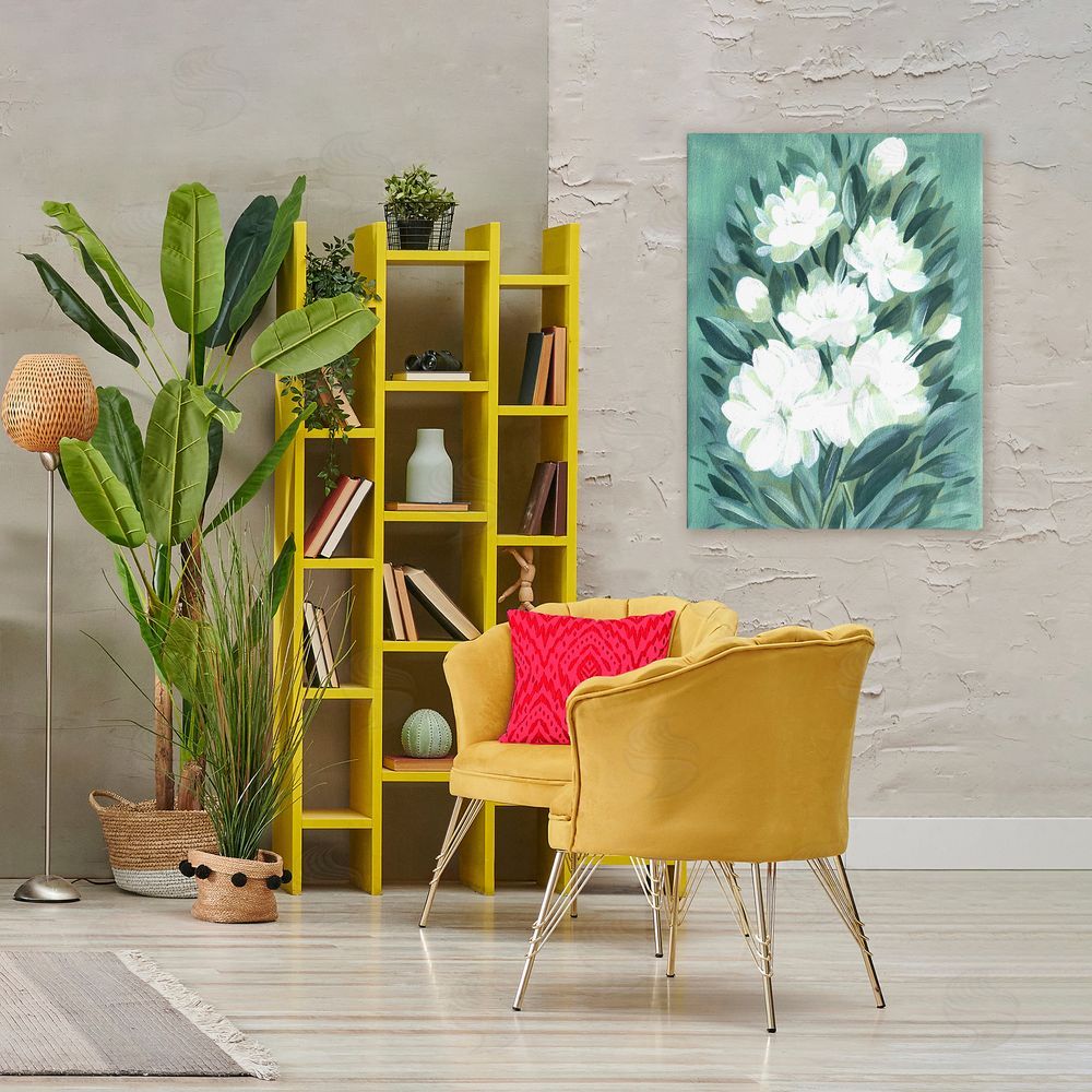 Camila Juncos Acrylic Jasmine Flowers Printed Wall Art in Room