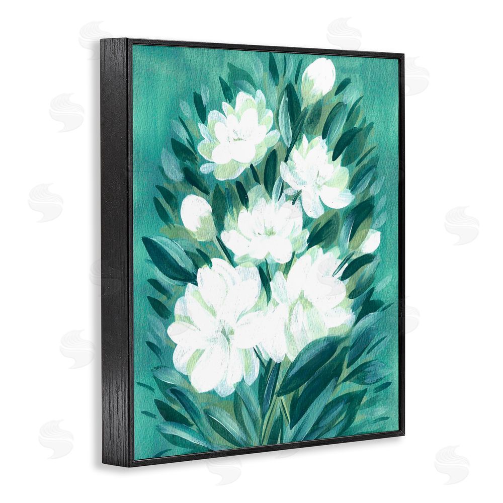 Camila Juncos Acrylic Jasmine Flowers Black Framed Giclee Art Print