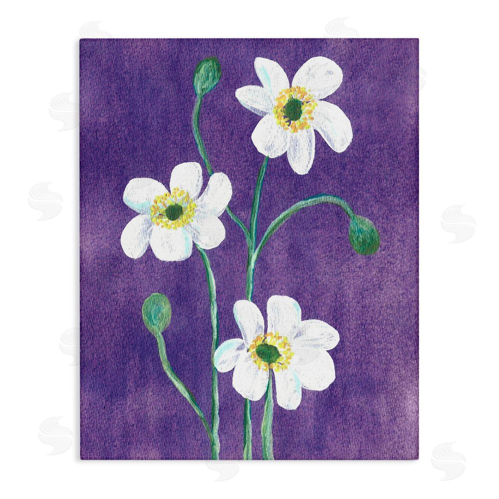 Camila Juncos Acrylic Poppies Trio Canvas Wall Art Print