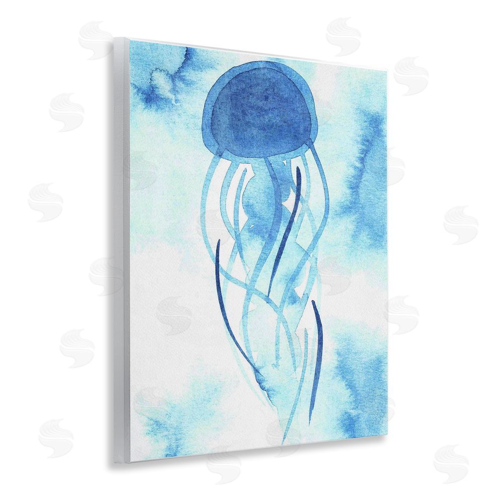 Camila Juncos Blue Jellyfish Expression Wall Plaque Art Print