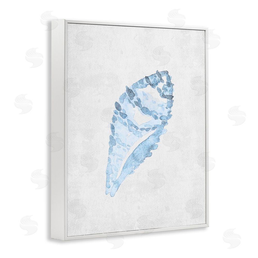 Camila Juncos Sea Snail Seashell White Frame Giclee Art Print