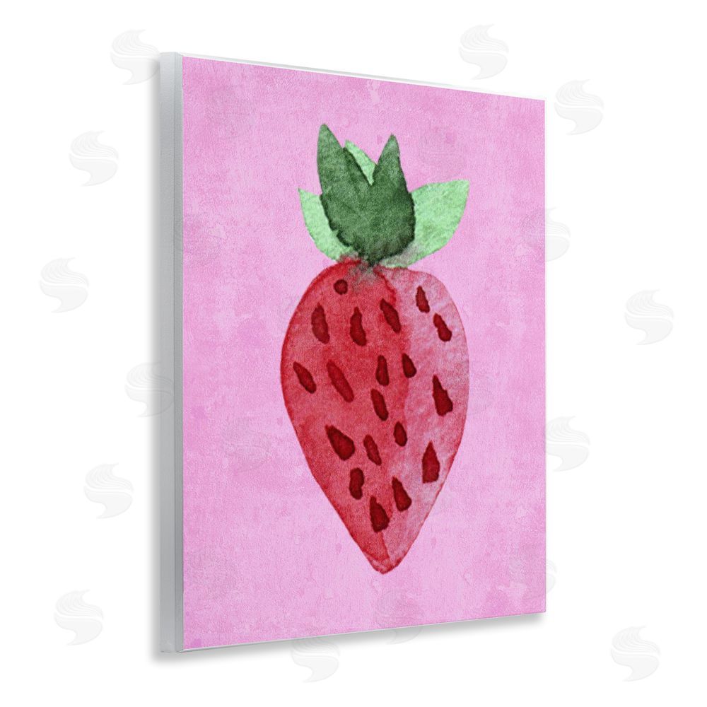 Camila Juncos Bright Speckled Strawberry Wall Plaque Art Print