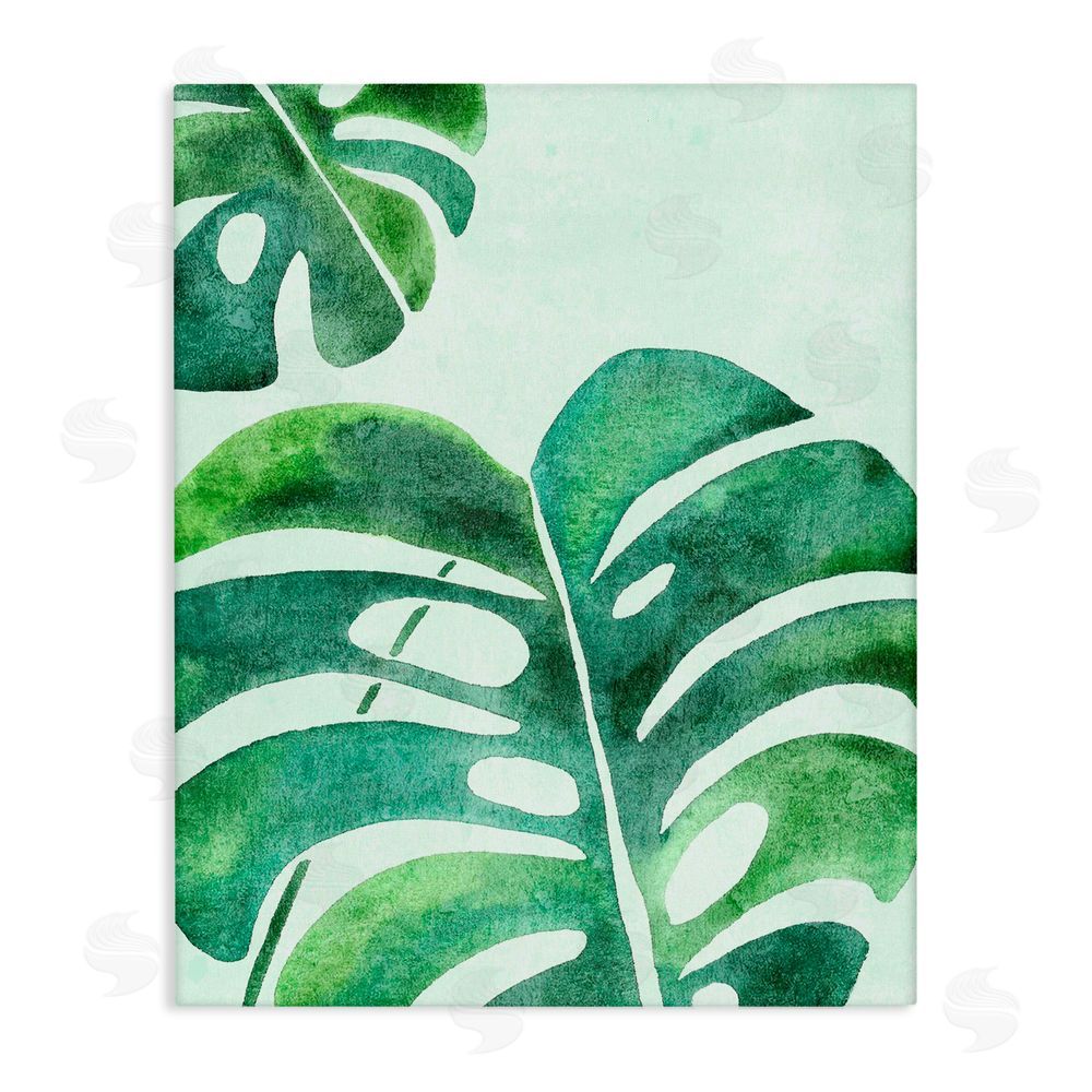 Camila Juncos Monstera Leaf Tropics Canvas Wall Art Print
