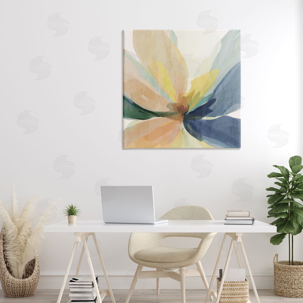 Irena Orlov Soft Harmonious Petals Stretched Canvas Wall Art Print in Room