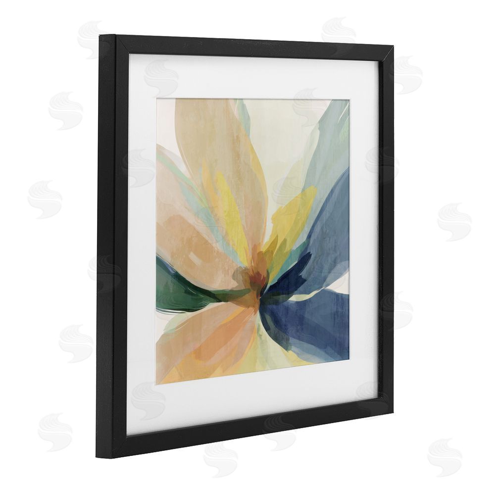 Irena Orlov Soft Harmonious Petals Black Framed Print Under Glass Wall Art