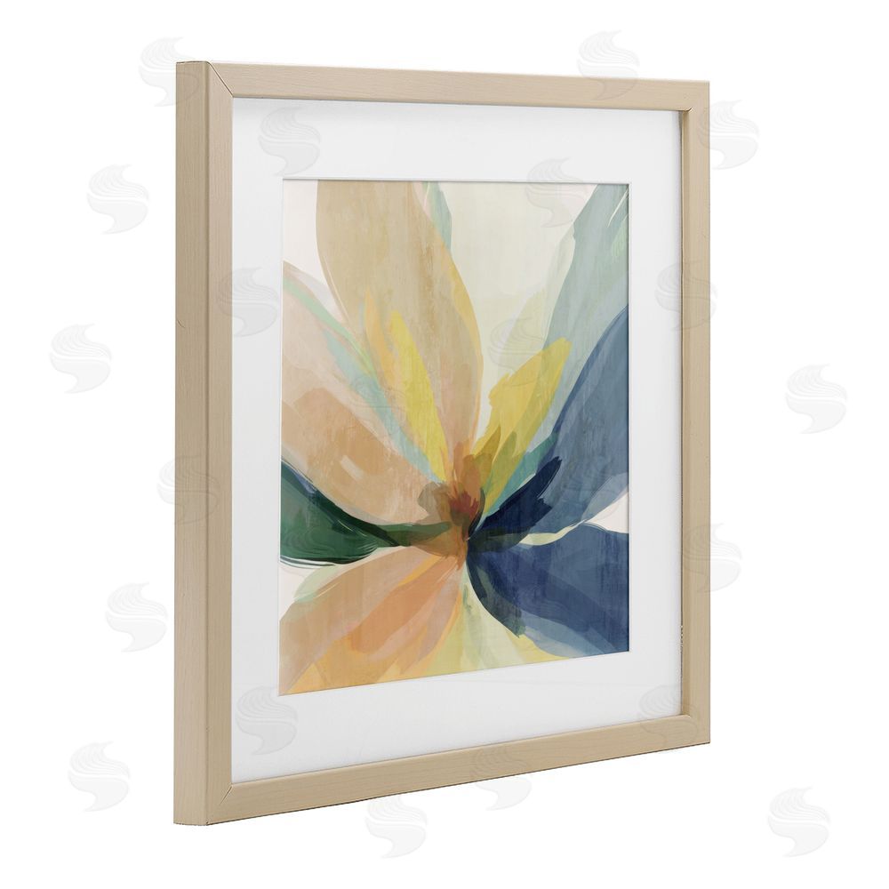 Irena Orlov Soft Harmonious Petals Brown Framed Print Under Glass Wall Art