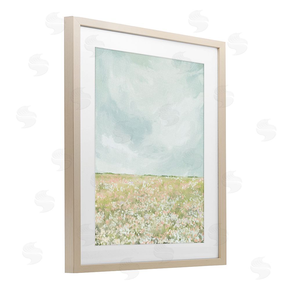 Leah Straatsma Budding Field In Spring Birch Framed Print Under Glass Wall Art