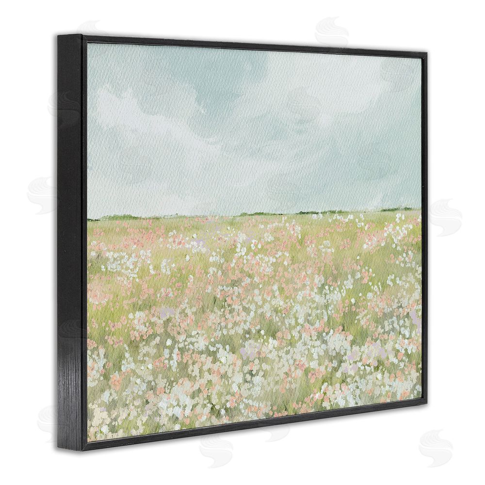 Leah Straatsma Budding Field Scenery Black Framed Giclee Wall Art Print