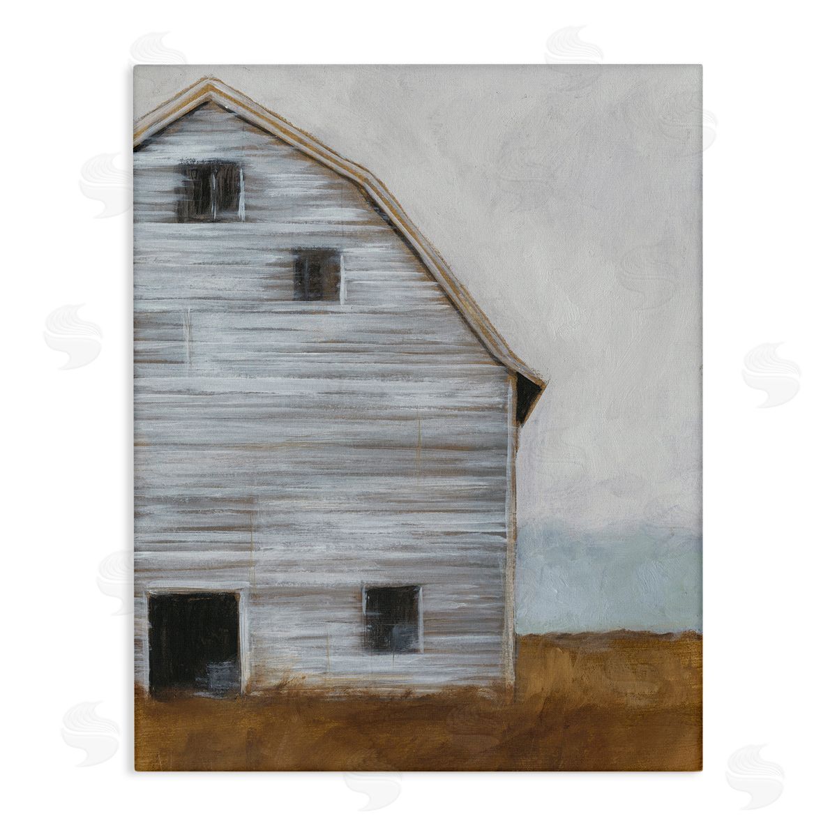 Worn Old Barn Farmhouse Canvas Wall Art, Home Decor by Ethan Harper