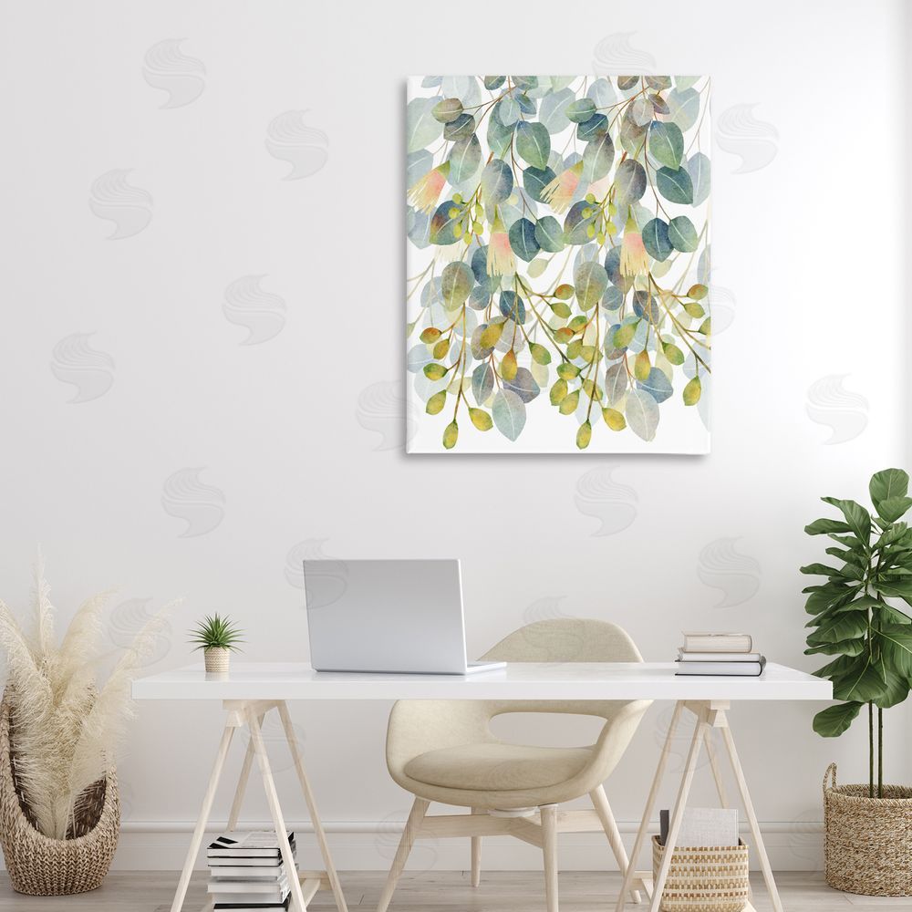 Marcus Prime Suspended Ivy Leaves Stretched Canvas Wall Art Print in Room