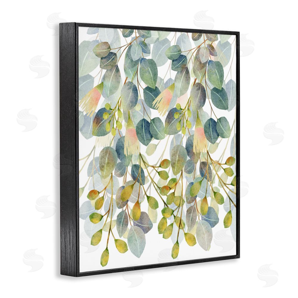 Marcus Prime Suspended Ivy Leaves Black Framed Giclee Wall Art Print