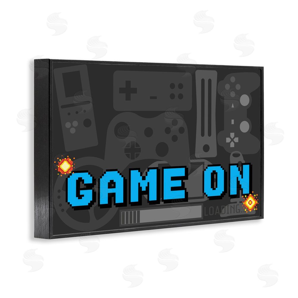 Kim Allen Game On Arcade Blacked Framed Giclee Wall Art Print