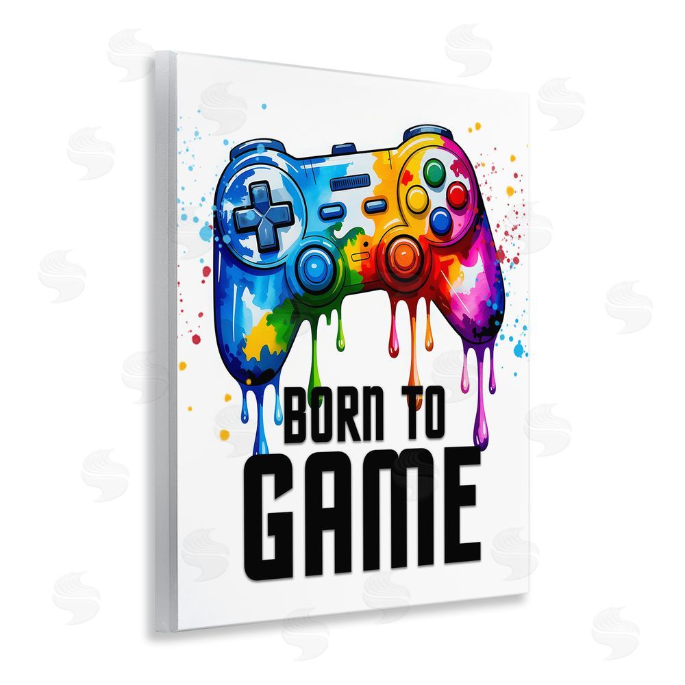 Kim Allen Born To Game Splash Wall Plaque Art Print
