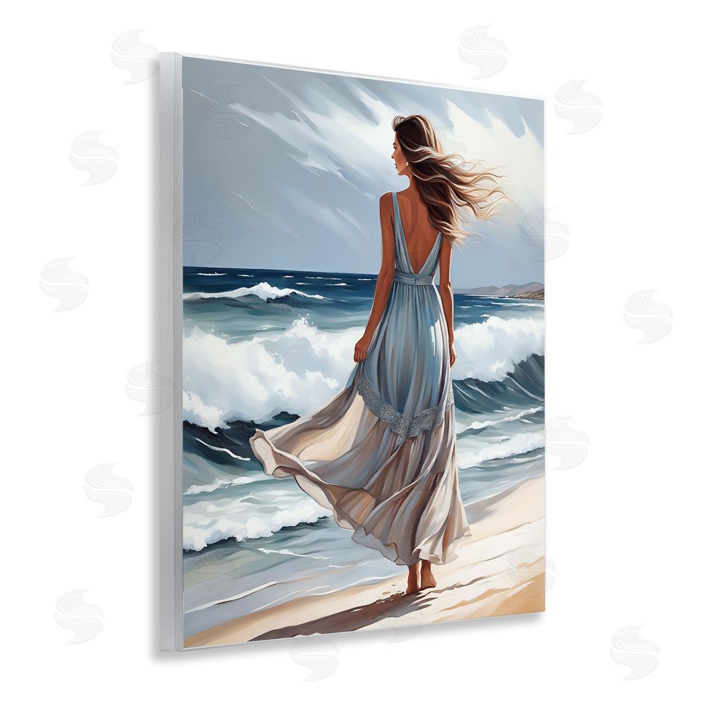 Tabz Jones Walk In The Waves Wall Plaque Art Print