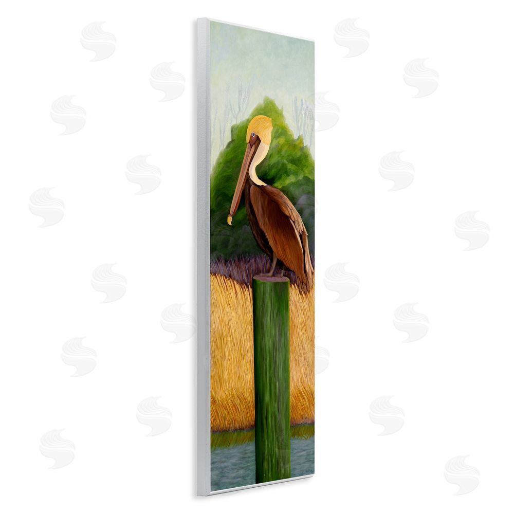 Barbara Fallenbaum Perched Blue Eyed Pelican Wall Plaque Art Print