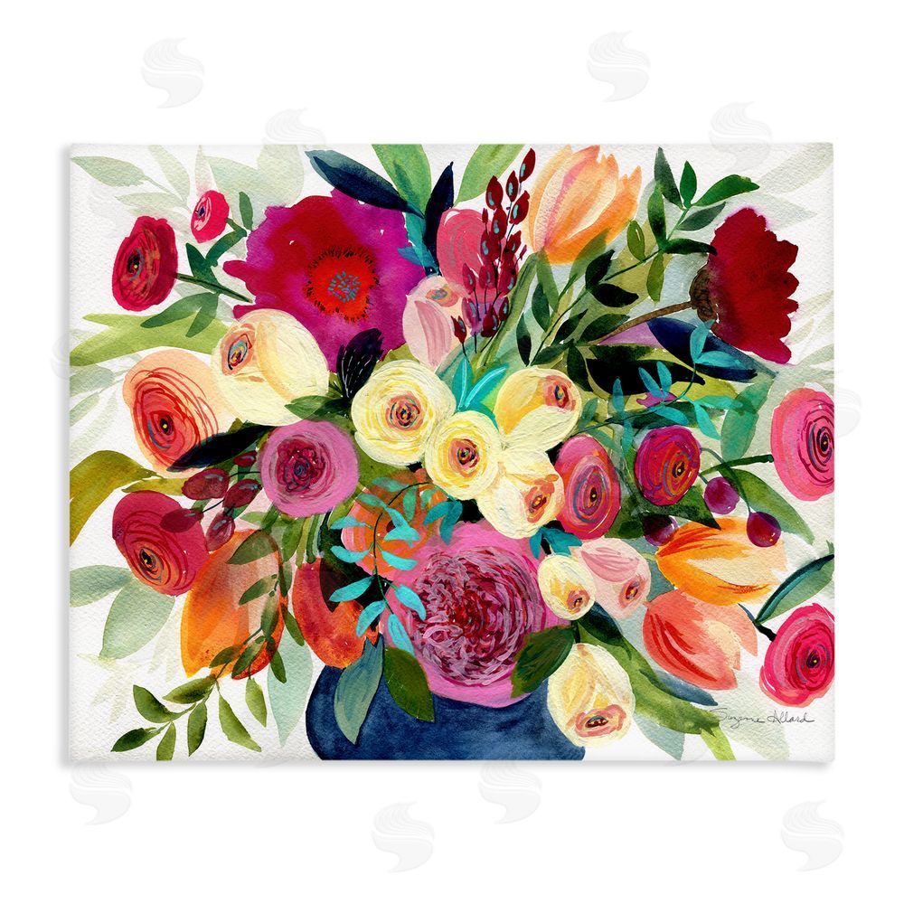 Suzanne Allard Morning Joy Bouquet Stretched Canvas Wall Art