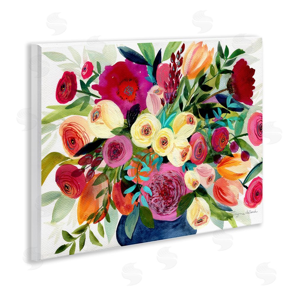 Suzanne Allard Morning Joy Bouquet Wooden Wall Plaque Art Print