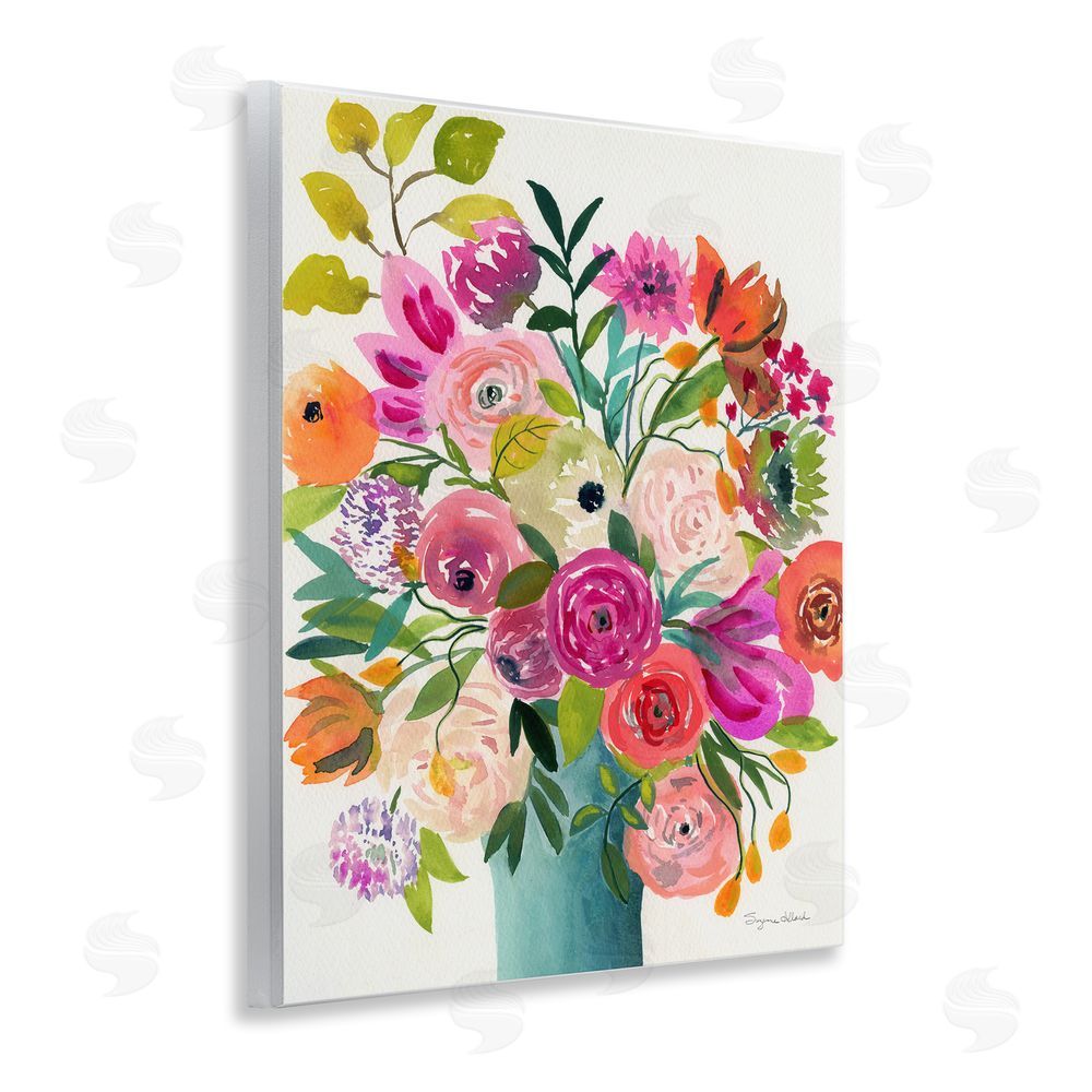 Suzanne Allard Jewel Of Summer Bouquet Wooden Wall Plaque Art Print