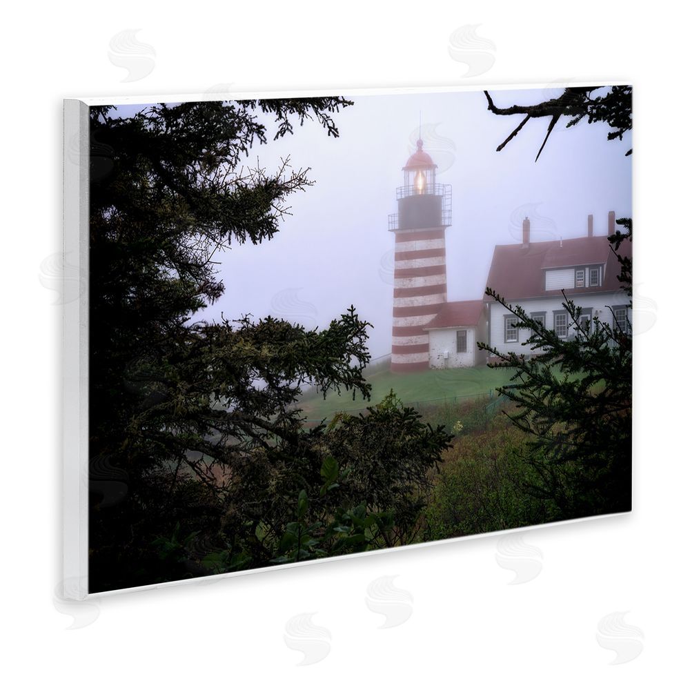 Rick Berk Socked In By Fog Wall Plaque Art Print