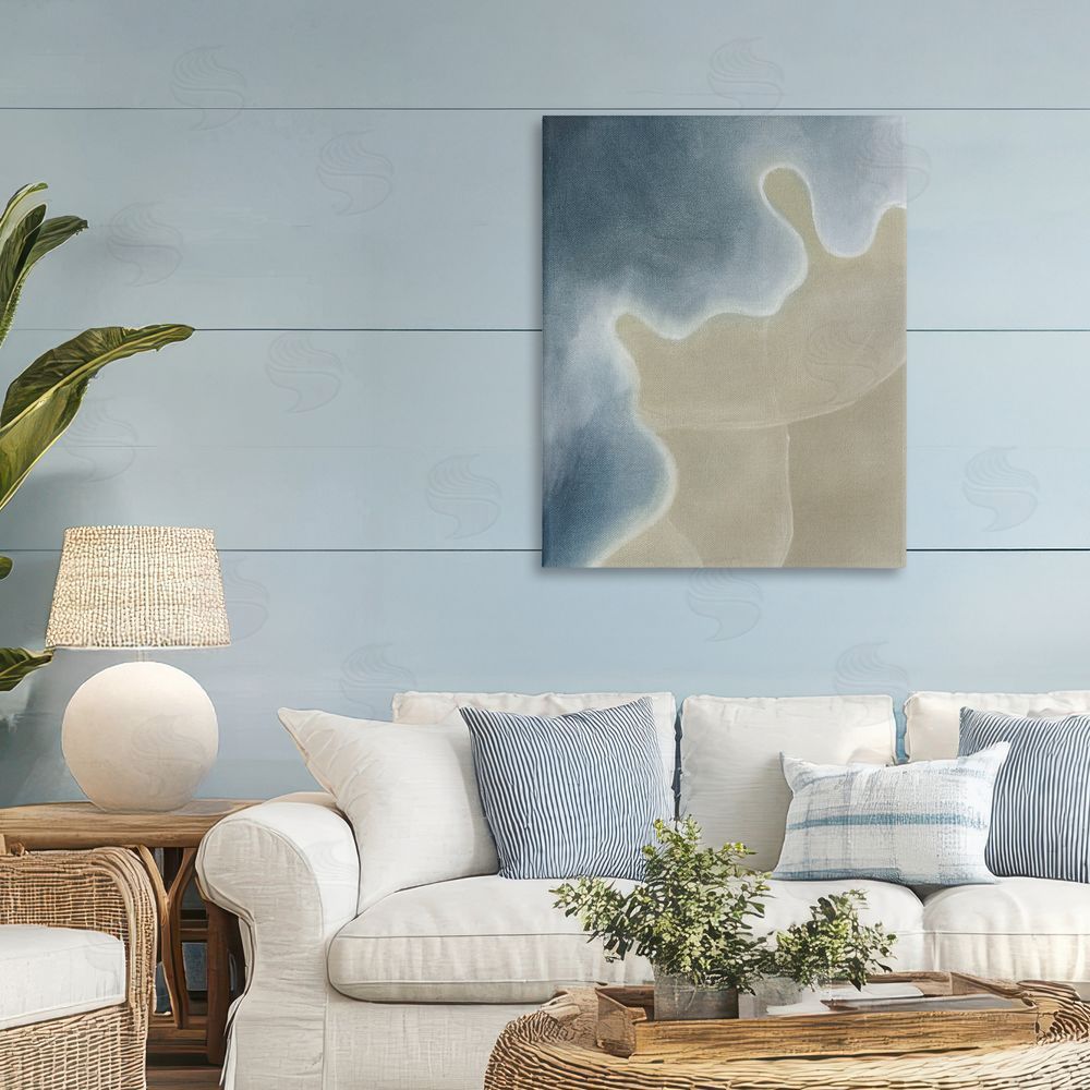 Grace Popp Turning The Tides Abstract Stretched Canvas Wall Art Print in Room