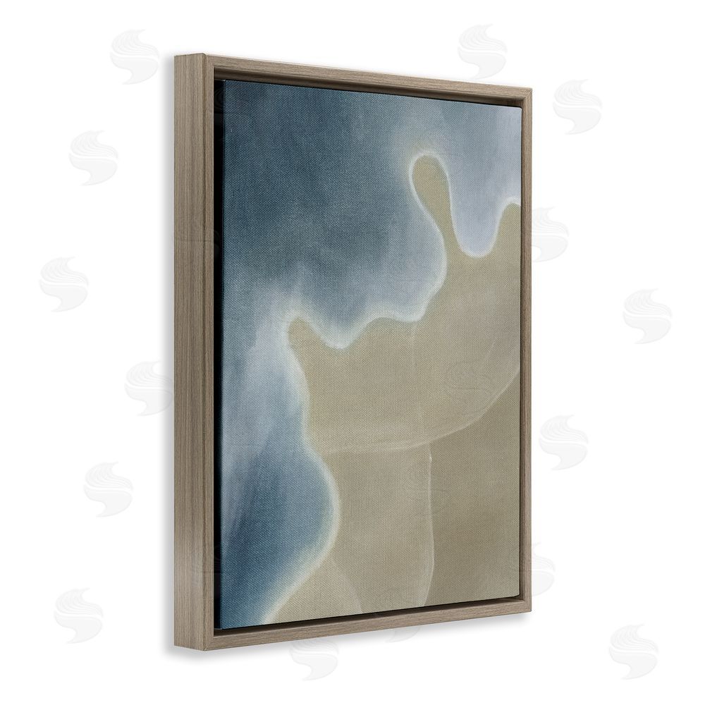 Grace Popp Turning The Tides Abstract Brown Floating Frame Canvas Wall Art Print