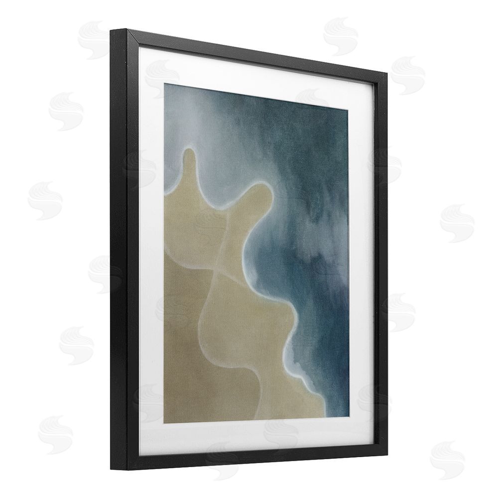 Grace Popp Turning The Tides Contour Black Framed Print Under Glass Wall Art