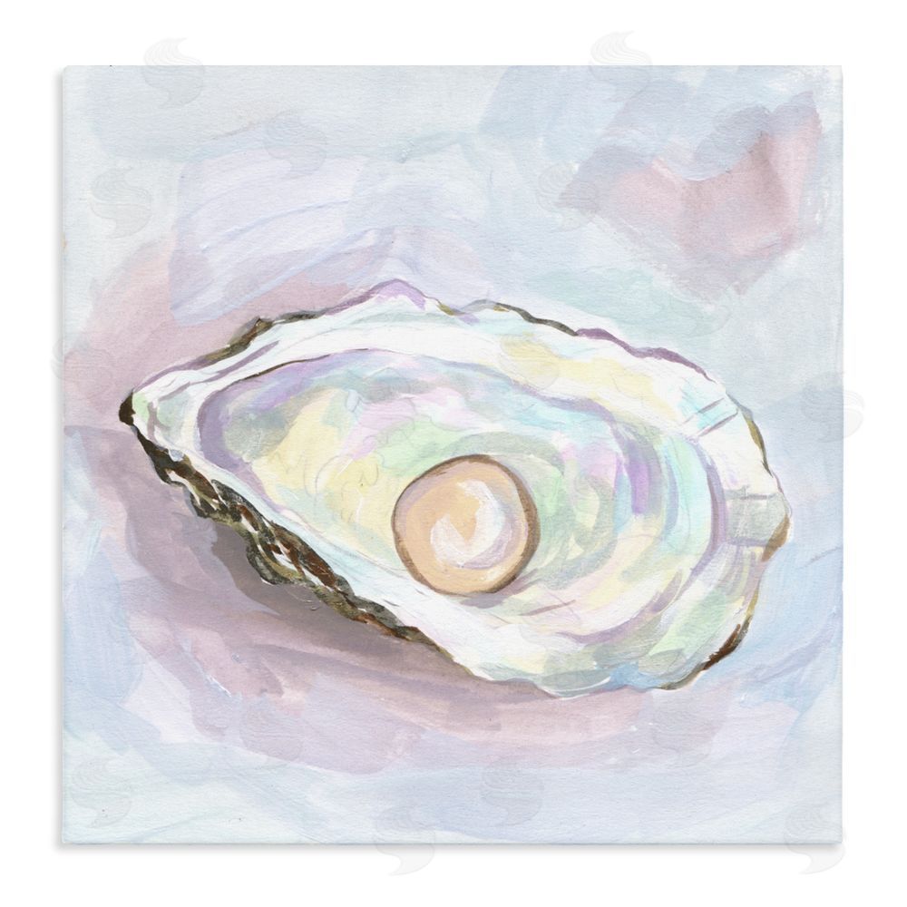 Melissa Wang Silent Opal Oyster Stretched Canvas Wall Art Print