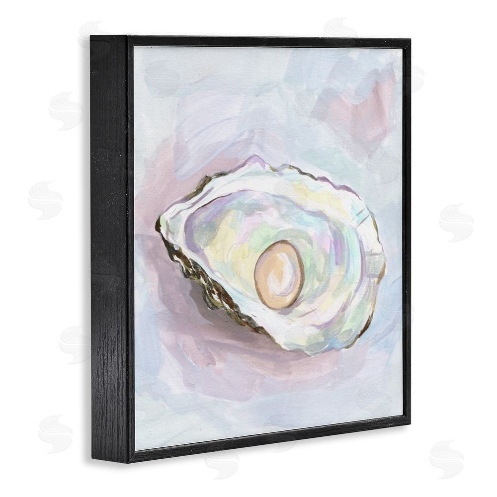 Melissa Wang Silent Opal Oyster Black Framed Giclee Wall Art Print