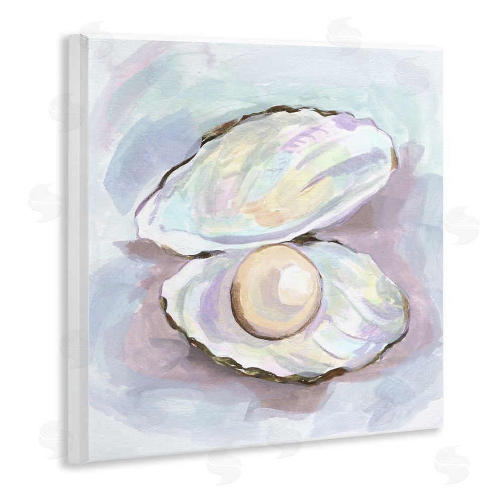 Melissa Wang Silent Opal Clam Pearl Wall Plaque Art Print
