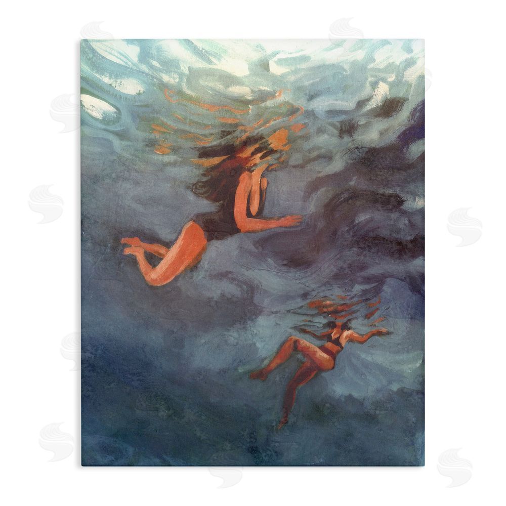 Victoria Barnes Underwater Summer's Dance Stretched Canvas Wall Art Print