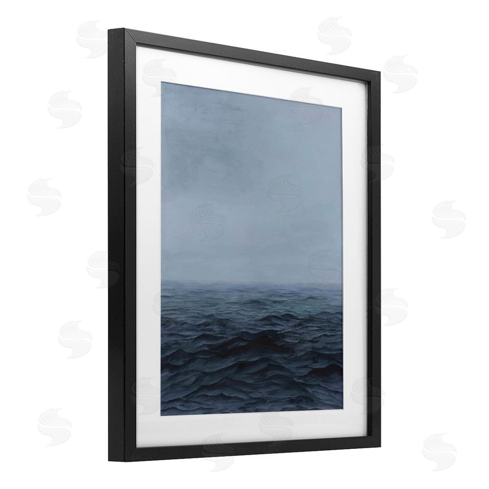Michael Willett Vast Ocean Expanse Black Framed Print Under Glass Wall Art